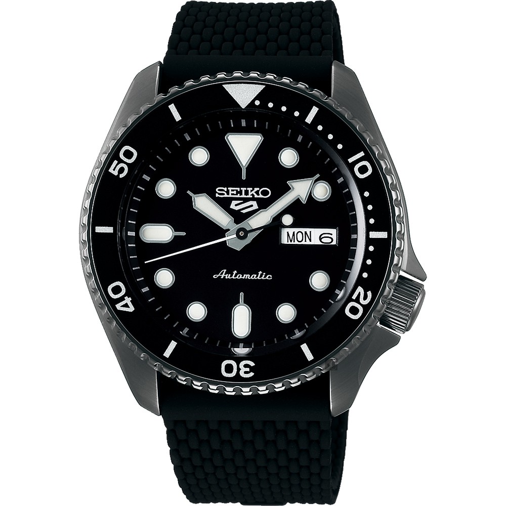 SEIKO 精工 5 Sports 系列機械錶-鍍黑/42.5mm 4R36-07G0K(SRPD65K2), , large