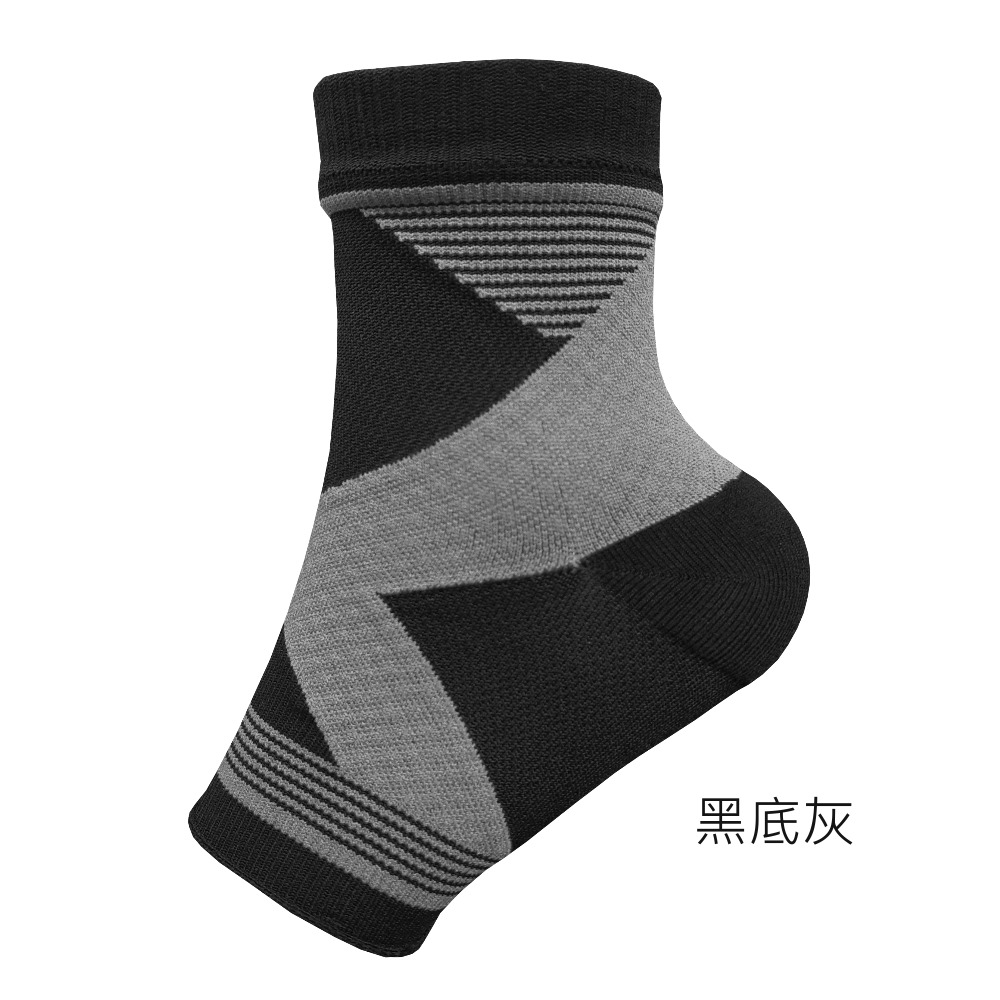 [GraphenePower] 石墨烯機能腳踝保護套/護踝套(一雙入) - 黑底灰, , large