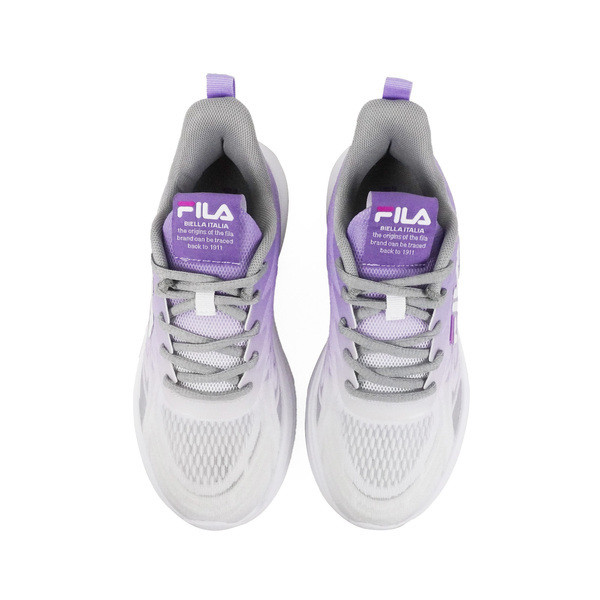 Kixpress-Fila Cft Sponge 女 慢跑鞋 運動鞋 休閒 輕量 透氣 緩震 彈力 紫白 [5-J924W-911], , large