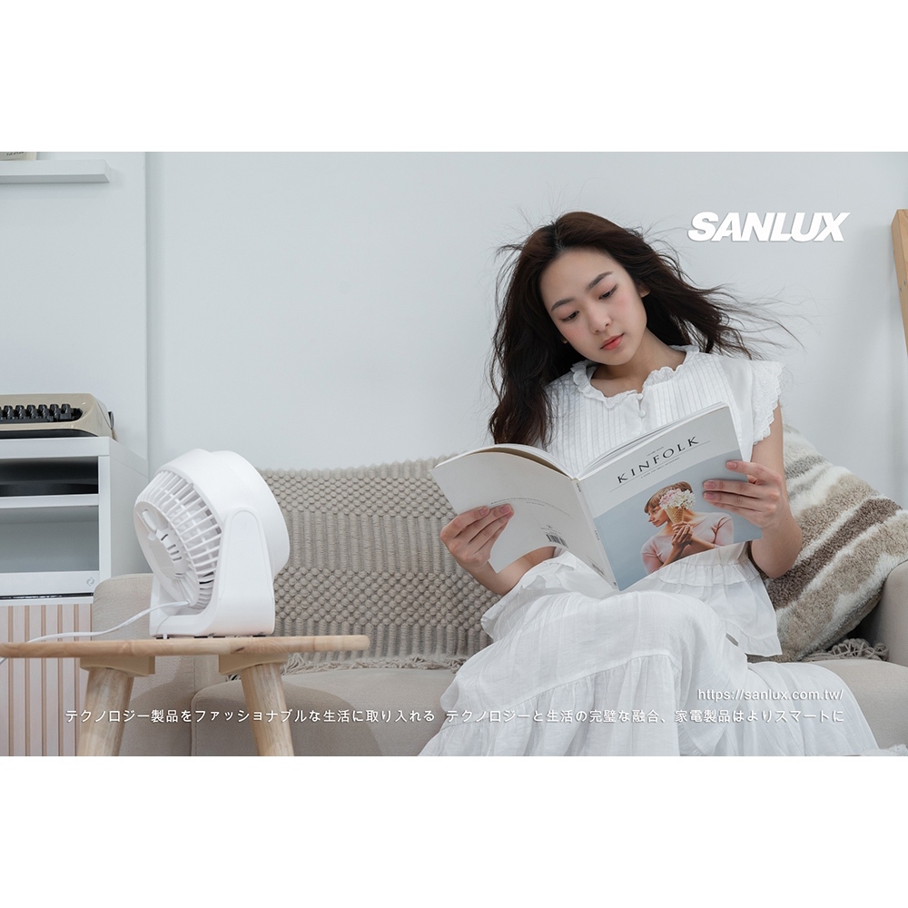 SANLUX Sanyo Taiwan 7-inch AC Circulating Fan Electric Fan Circulating Fan Cooling Fan AC Fan SYEF-F01, , large