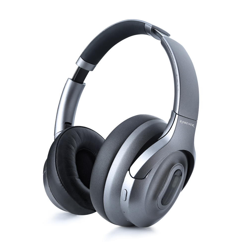 [RONEVER] 頭戴折疊藍牙耳機 MOE352-1 鐵灰, , large