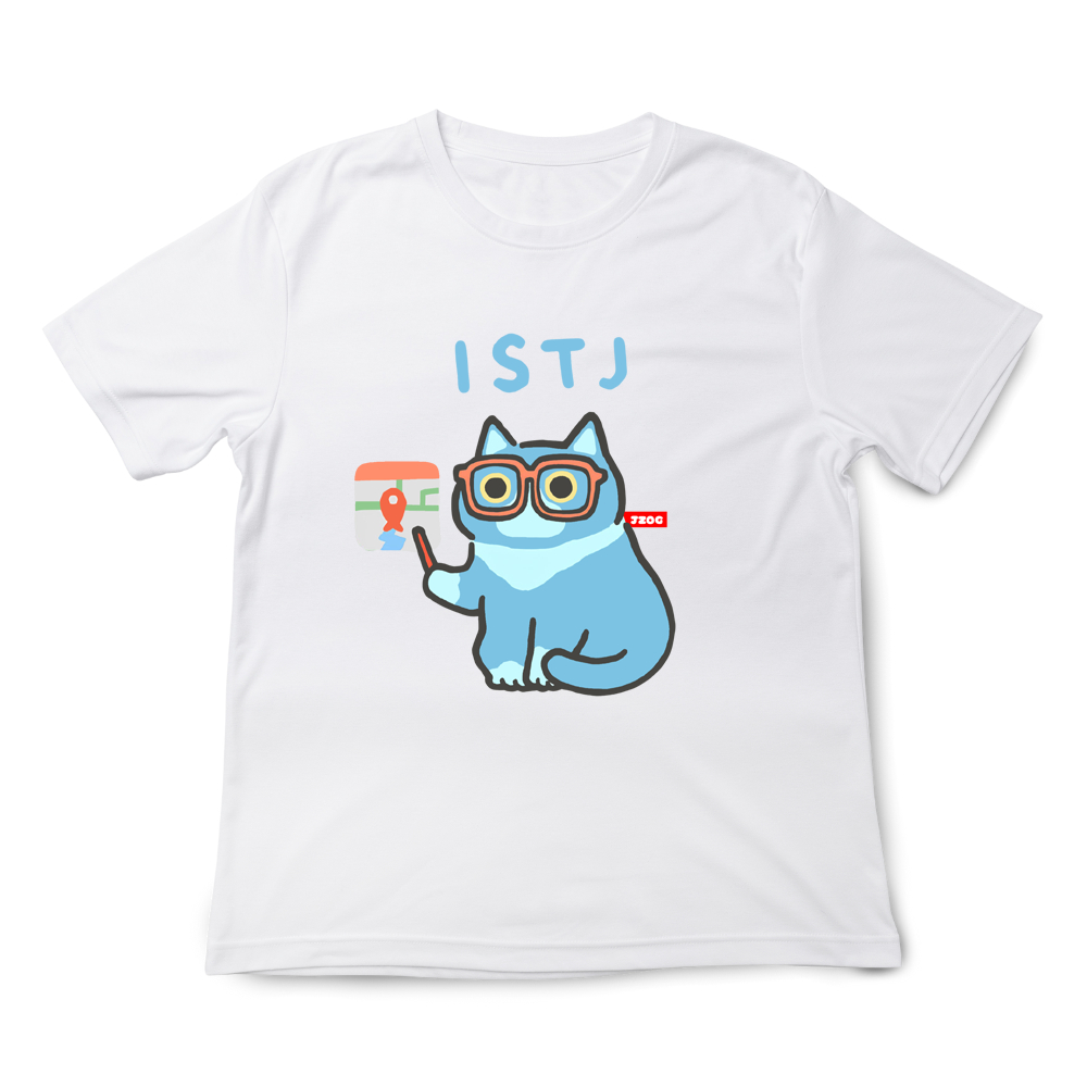 JZ TEE MBTI貓咪 ISTJ-物流師 印花短袖, , large