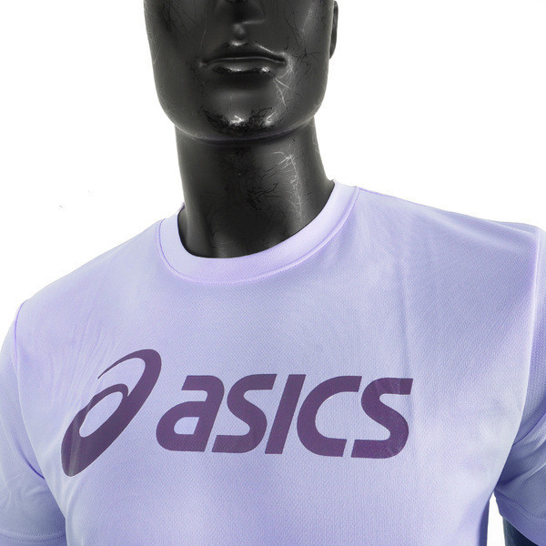 Asics 男女 短袖 T恤 運動 透氣 吸濕 快乾 抗UV 台灣製 延續 淺紫 [2033B666-500], , large