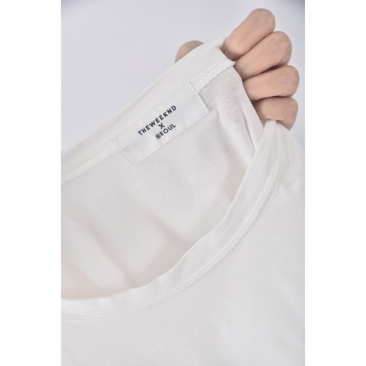 (F) seoul質感白色短袖上衣二手衣, , large