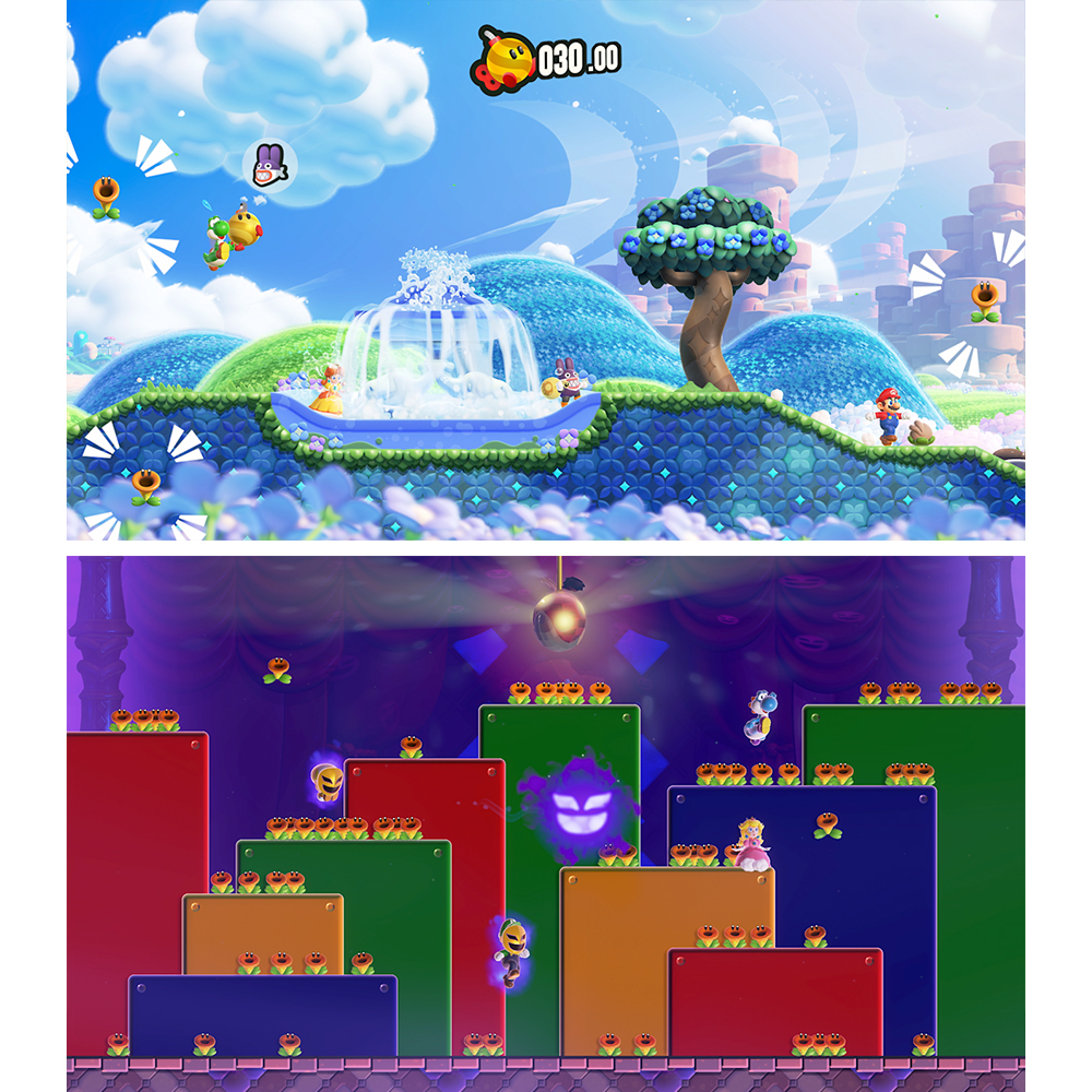 【 任天堂 】Switch2 NS2《 超級瑪利歐兄弟 驚奇 + 同遊鈴鈴公園 》實體卡帶 中文版 遊戲片, , large