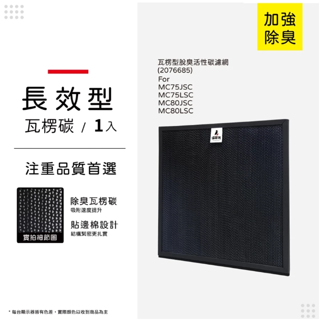 蟎著媽 適用 大金 DAIKIN MC75LSC MC75JSC MC80LSC MC80JSC KAC998A4 空氣清淨機 濾網, , large