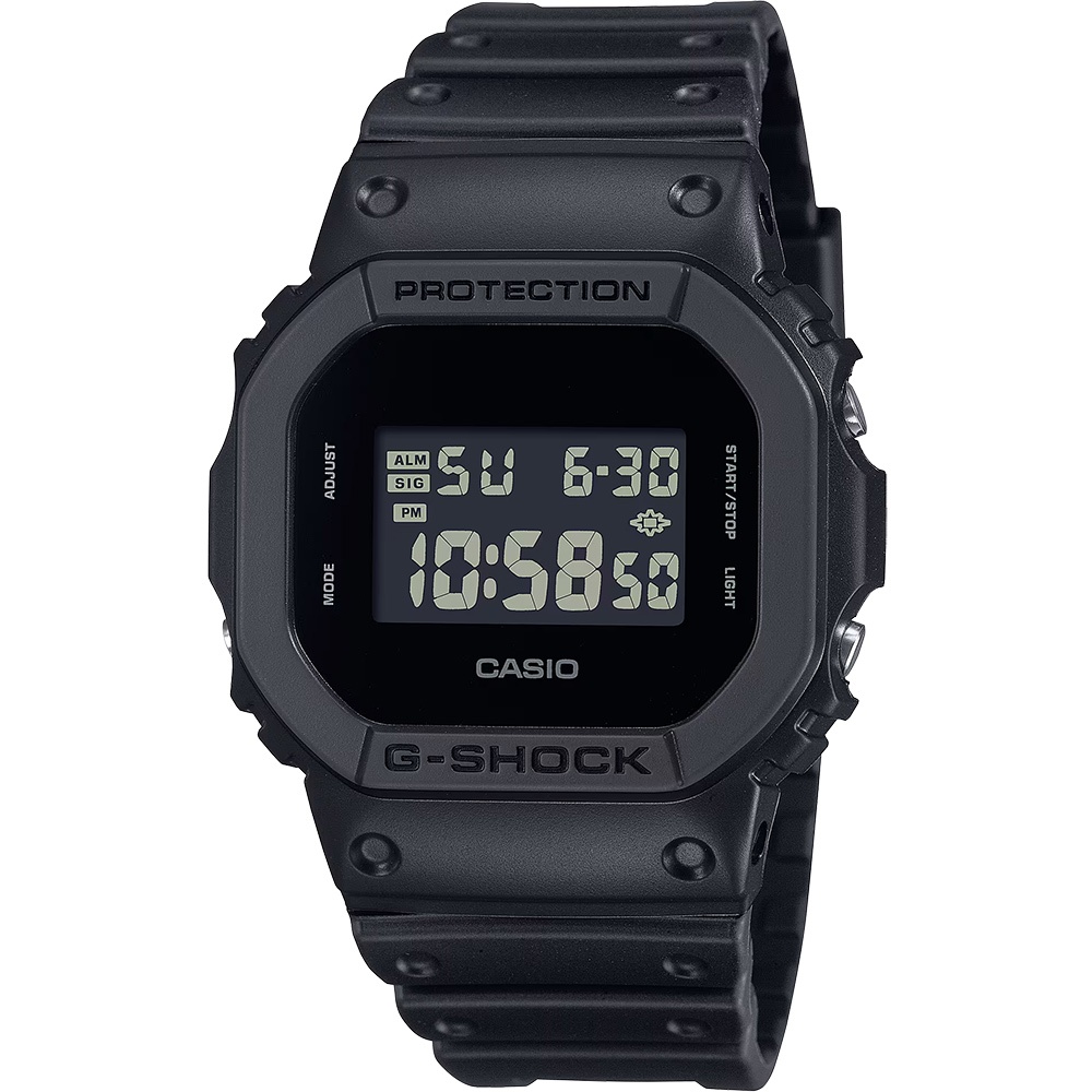 CASIO 卡西歐 G-SHOCK 經典全黑電子錶 學生錶 百搭手錶 DW-5600UBB-1, , large