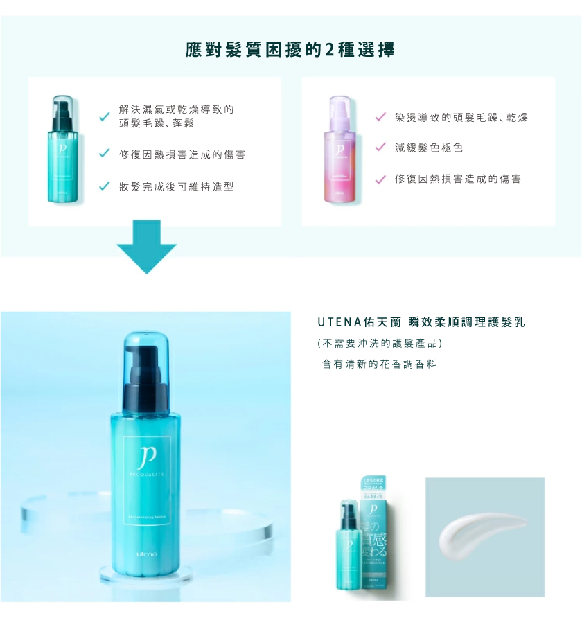 【即期良品】❗買一送一❗UTENA佑天蘭 官方直營 瞬效柔順調理護髮乳 | 購綺麗, , large