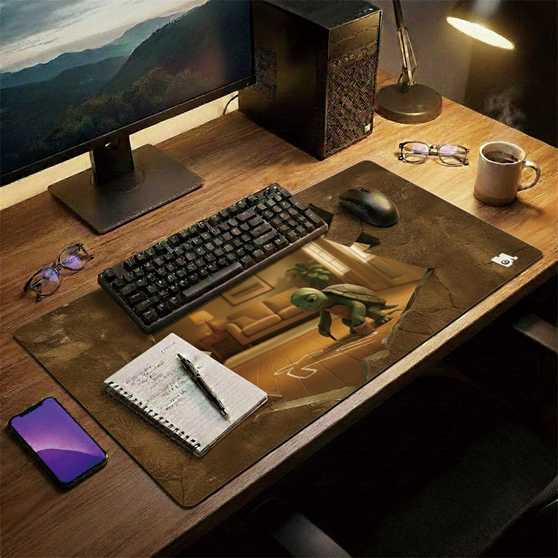 【Monster】 3D Scene Desk Mat (60x34cm) &ndash; Detective Turtle, , large