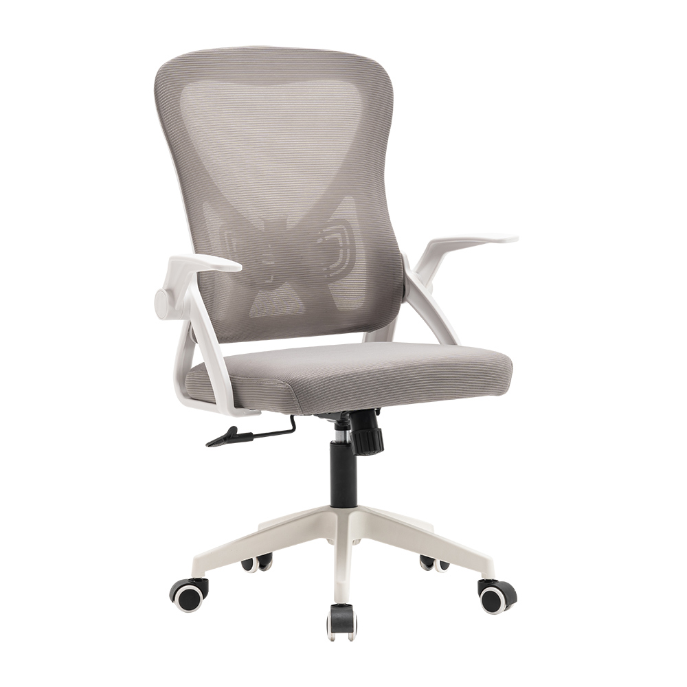 【Hampton 漢汀堡】迪森網布扶手辦公椅-灰色, , large