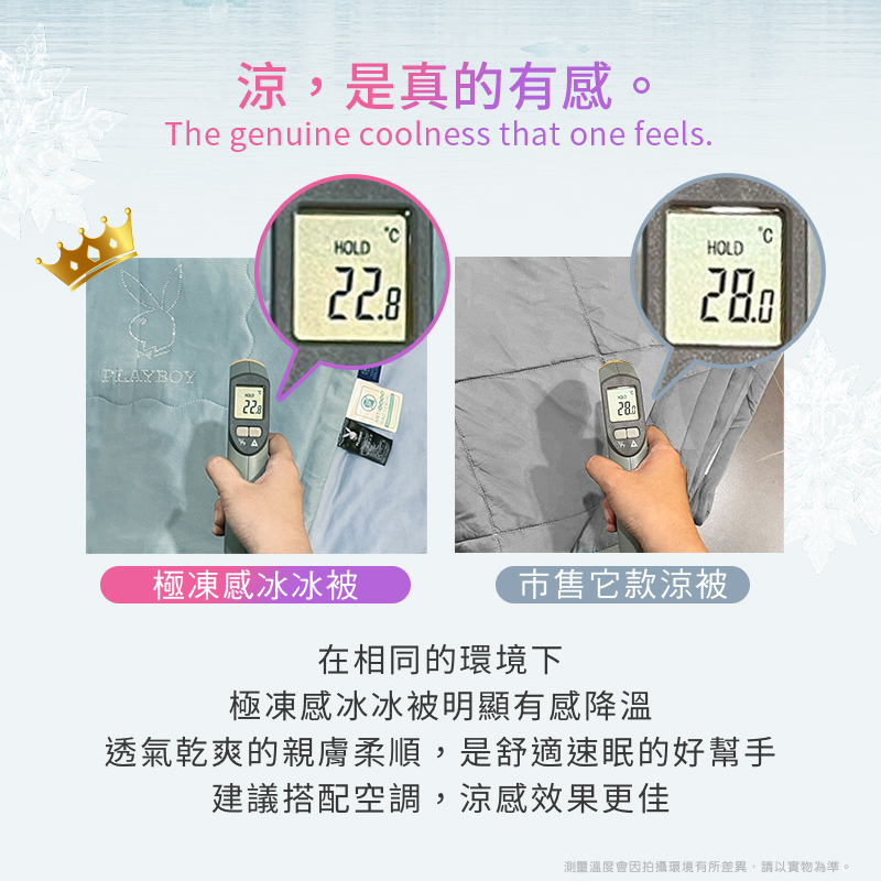 🔥 熱到睡不著？你家的涼被早就淘汰啦！💣今年夏天就靠它—PLAYBOY 極凍感冰冰被登場！💨濛雨灰, , large