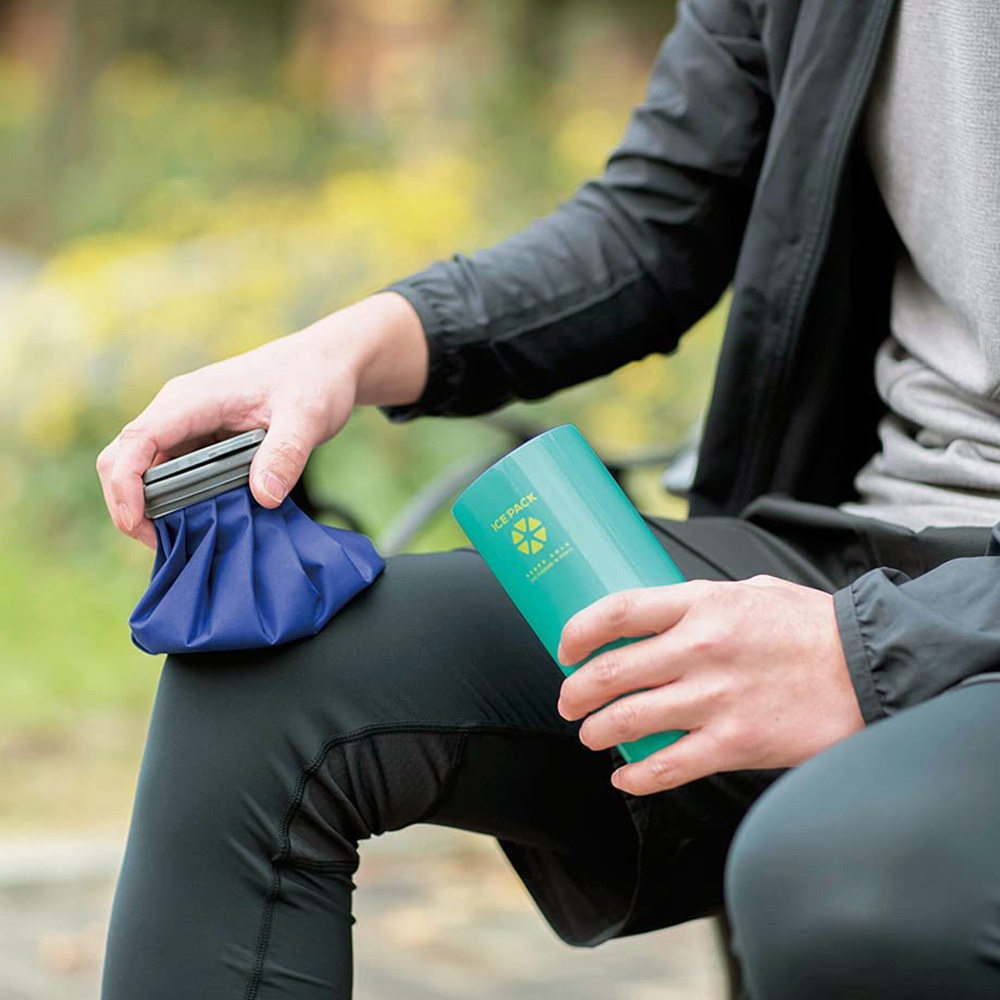 【日本孔雀Peacock】戶外專用 不鏽鋼杯保冰杯+保冰敷袋 500ml鋼杯-孔雀綠, 孔雀綠, large