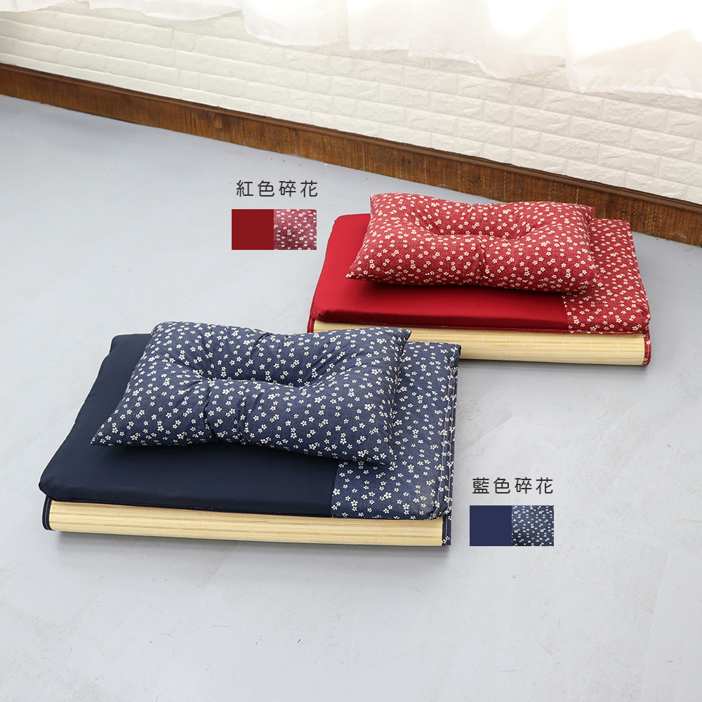 Patchwork small floral bamboo single breathable mattress, , large