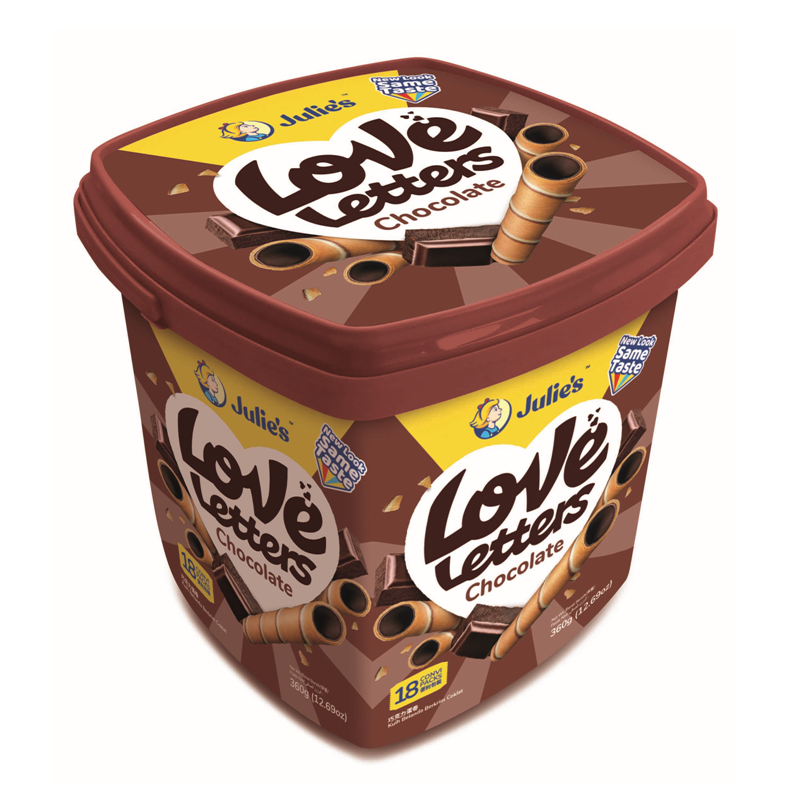 LOVE LETTERS WAFER CHOCOLATE ROLL 360G, , large