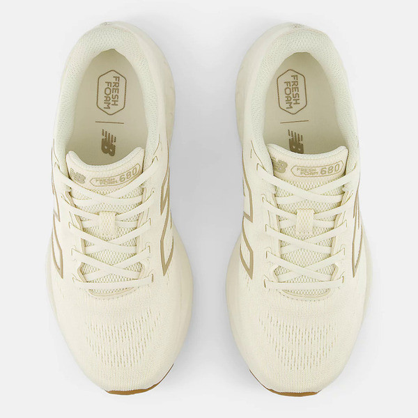New Balance Fresh Foam 680 v8 女 慢跑鞋 寬楦 緩震 米色 [W680CC8], , large
