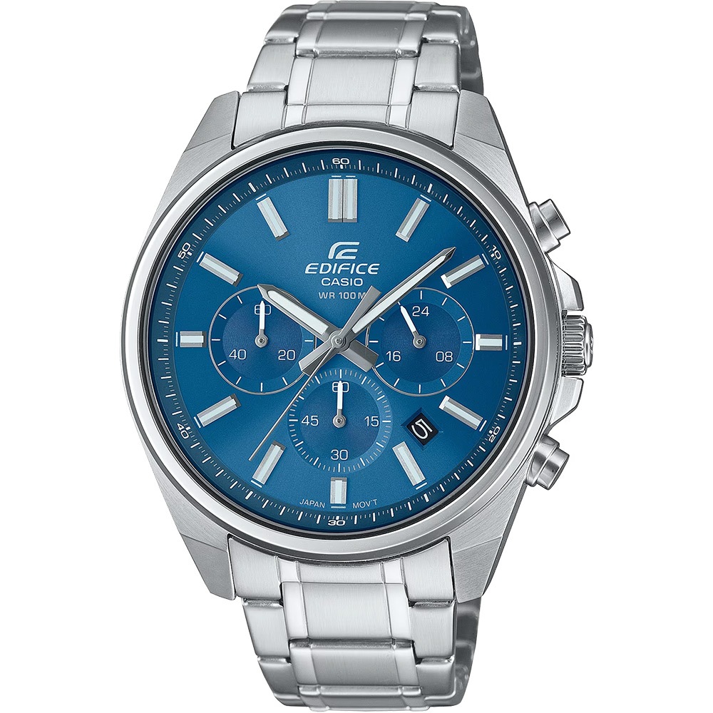 CASIO 卡西歐 EDIFICE 經典運動三眼計時手錶 EFV-650D-2A, , large