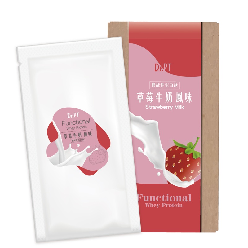 【Dr.PT 】機能性蛋白飲 (7入/盒) 草莓牛奶風味(效期：2025/11/1), , large