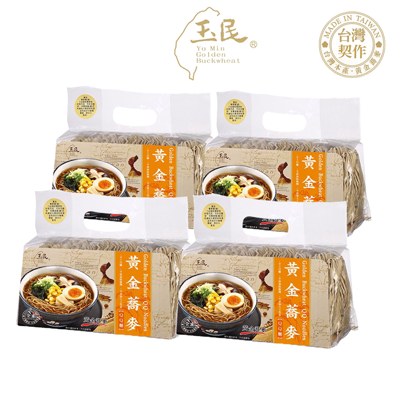 【千歲本舖】玉民黃金蕎麥 QQ麵  4包組, , large