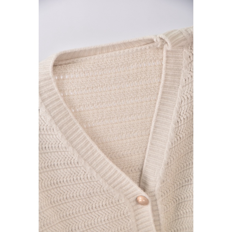 (F) 質感V領杏色外套二手衣, , large