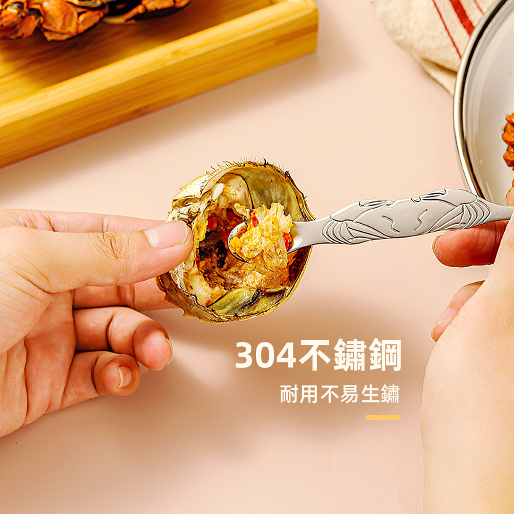 【上手家居】螃蟹工具 3件組 三件套(螃蟹夾/蟹鉗/螃蟹剪/吃螃蟹工具/吃蟹工具), , large