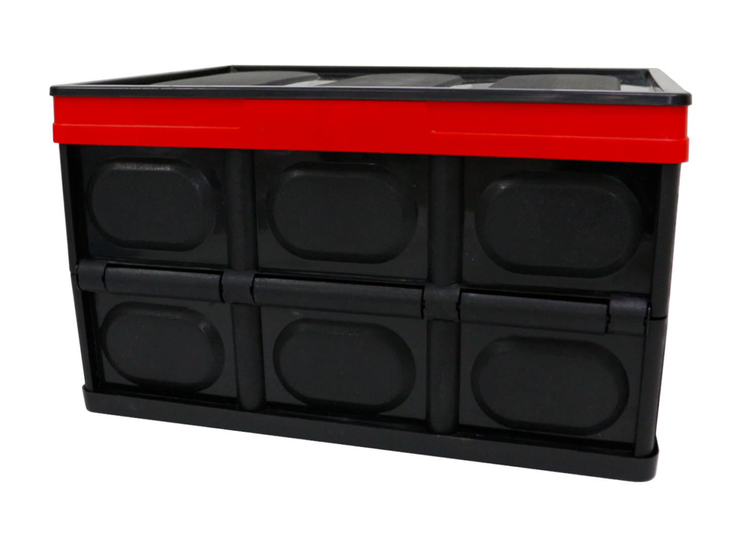 Set of 2 Multi-Functional Foldable Storage Box 52L – Black, , large