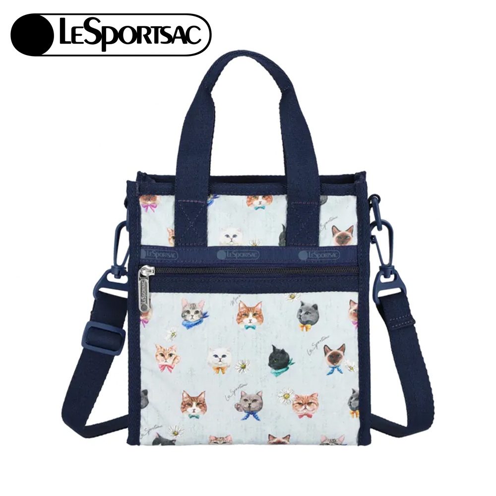 |快速出貨|Lesportsac Mini N/S Tote 小方型 手提 肩背 托特包 購物袋 送禮-晴空貓語, , large