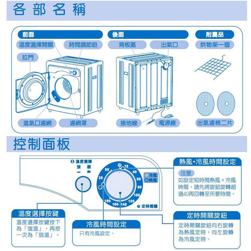 SANLUX 台灣三洋 7.5公斤乾衣機 台灣製 SD-85UA, , large