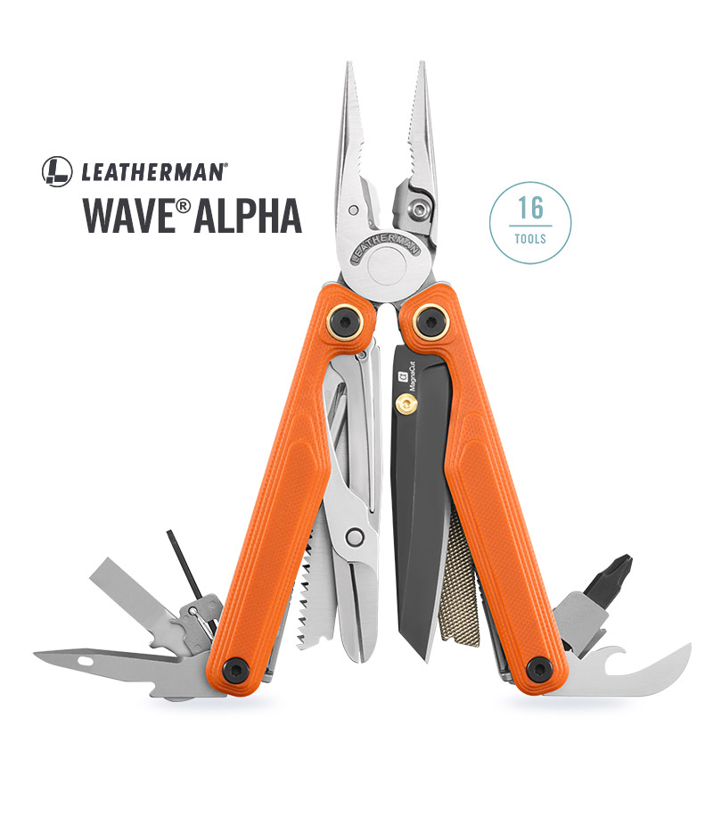 LEATHERMAN 公司貨 Wave Alpha工具鉗_無附收納套配件 峽谷橘/833338, , large