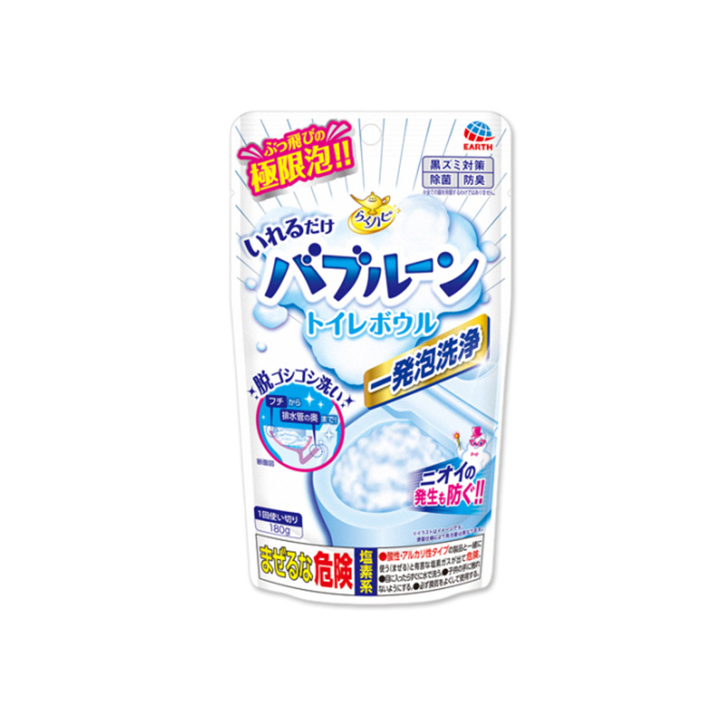 Earth Toilet Foaming Cleaning Powder 180g, , large