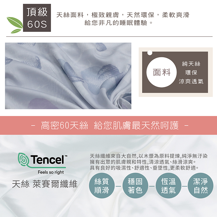 【多利寶寢具】FITNESS_100%純天絲頂級60S雙人七件式床罩組-彈珠汽水, , large