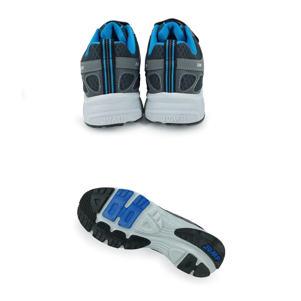 JUMP將門 男運動鞋 男鞋 戶外鞋 MIT台灣製造 魔鬼氈 輕量 透氣 吸濕 排汗 抗菌 除臭 耐磨 抓地 止滑 深灰, , large