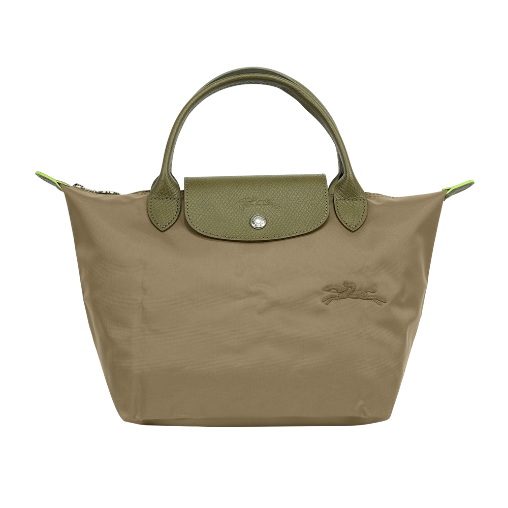 LONGCHAMP S號短把LE PLIAGE GREEN摺疊水餃包/朝鮮薊色, , large