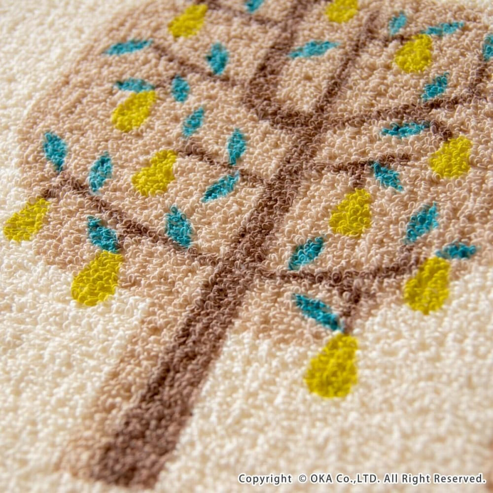 [Japan Oka] Made in Japan Recycled Printed Kitchen Mat 45×120cm (Autumn Harvest Garden Style / Machine Washable / 4mm Thick), , large