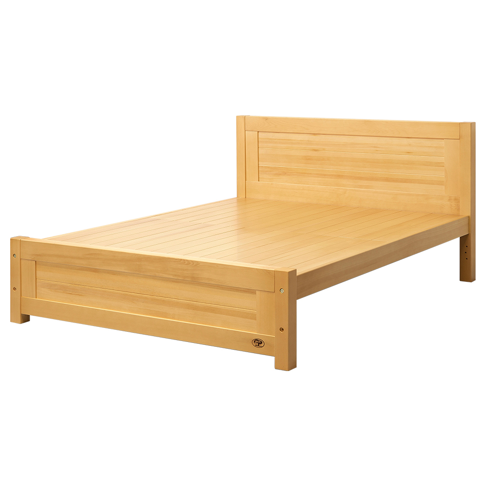 【唯熙傢俱】瑪修檜木色5尺雙人床, , large