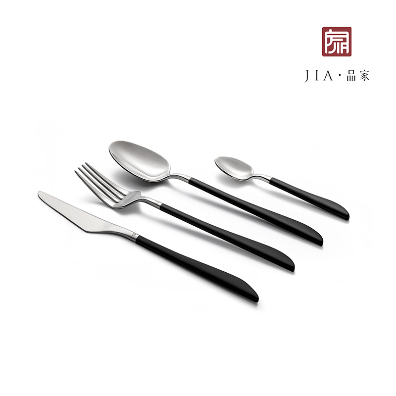 JIA Calligraphy II Cutlery set of 4（Recycle Stainless Steel）, , large