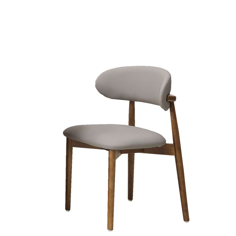 【Hampton 漢汀堡】那栩胡桃實木餐椅-2入組, , large