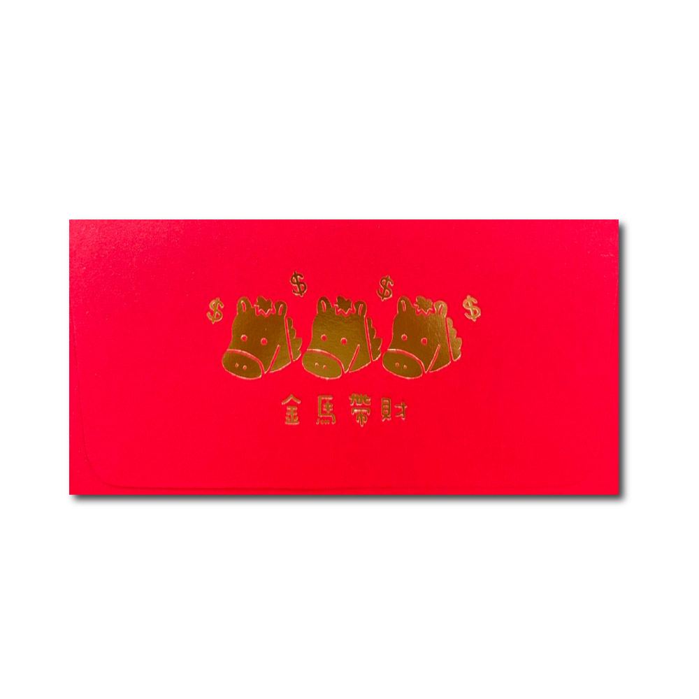 1A 2026 馬年 西式 紅包袋 金馬帶財 10張入 /包 2007, , large
