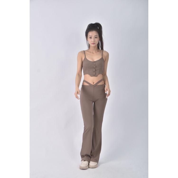 (S) 【安于晴Charlene私服】caroline質感兩件式棕色套裝二手衣, , large