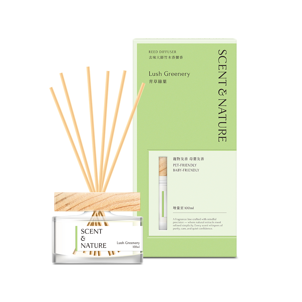 去味大師竹木香擴香-青草綠葉, , large