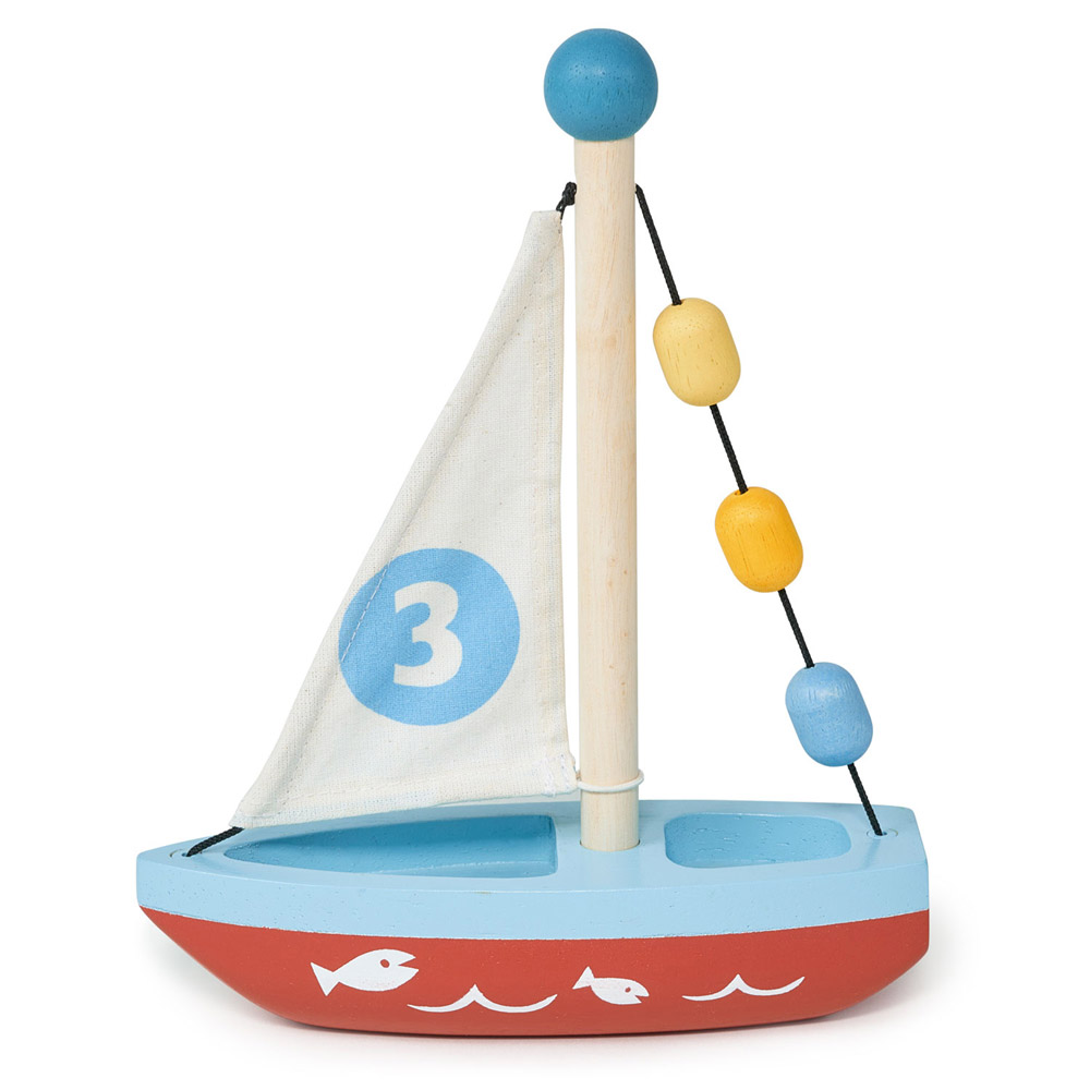 【Mentari】Wooden Sailing Boat, , large