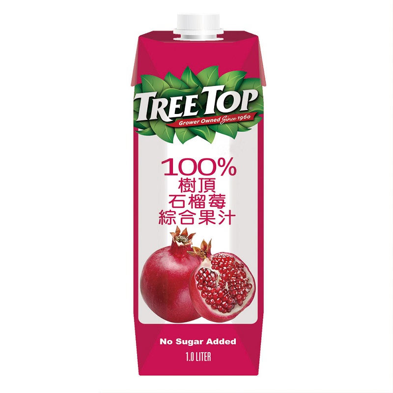 樹頂100石榴莓綜合果汁1L, , large