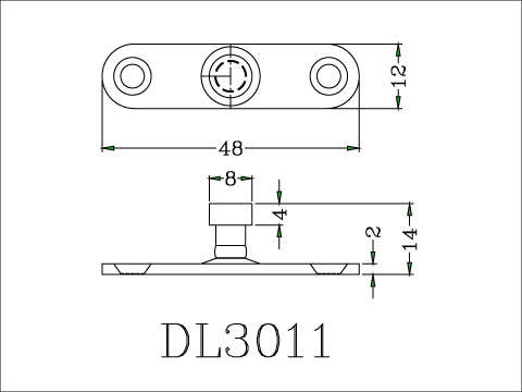 【協進五金】3分下止(#13)鎳色, , large