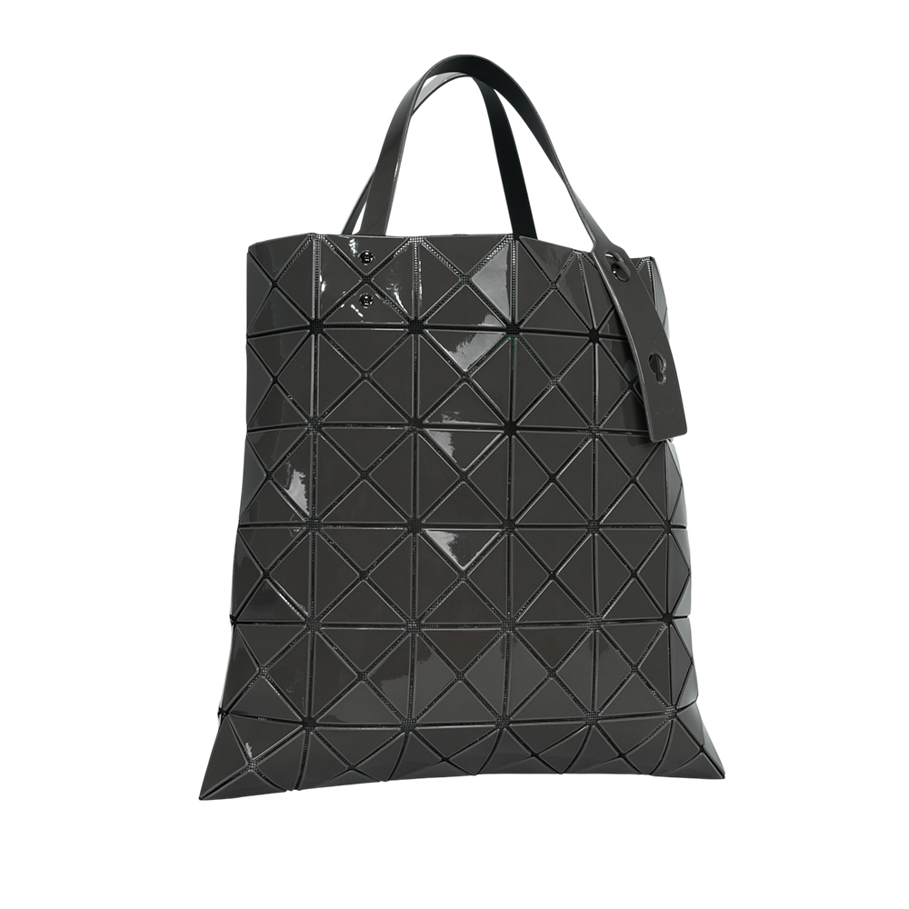 ISSEY MIYAKE BAO BAO LUCENT 6x6 亮面雙色托特包/石墨灰/珍珠灰, , large