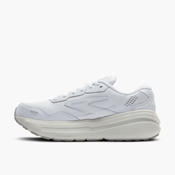 Brooks Ghost Max 2 Leather 女 慢跑鞋 寬楦 彈力 支撐 緩震 白 [1204321D142], , large