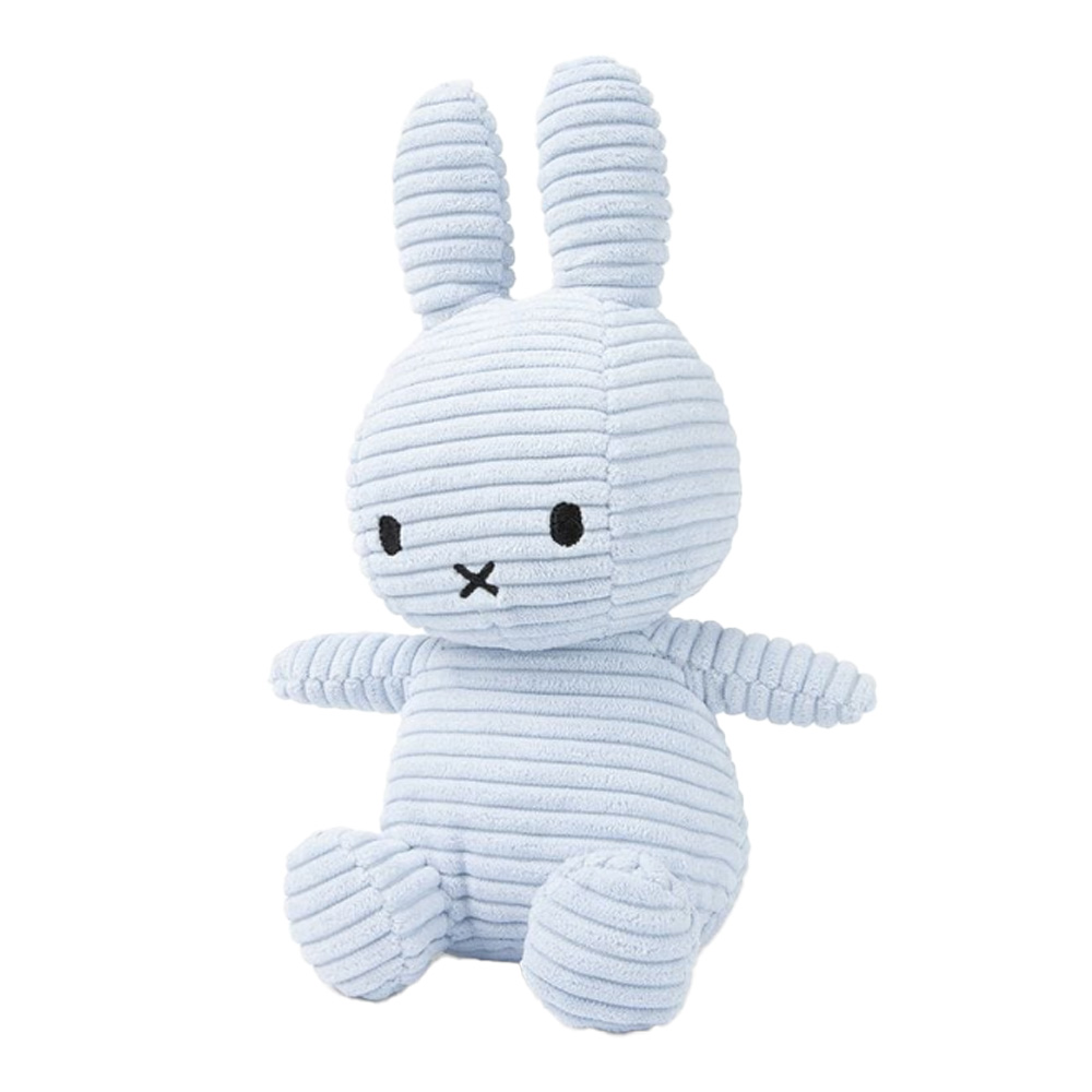 【Bon Ton Toys Miffy 米菲兔】ECO燈芯絨填充玩偶23cm #冰藍, , large