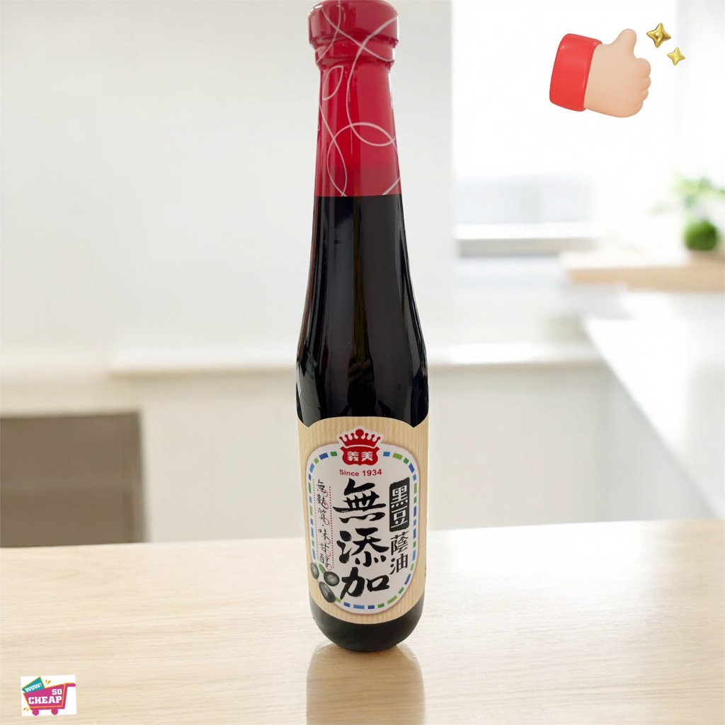 義美無添加黑豆蔭油420ML