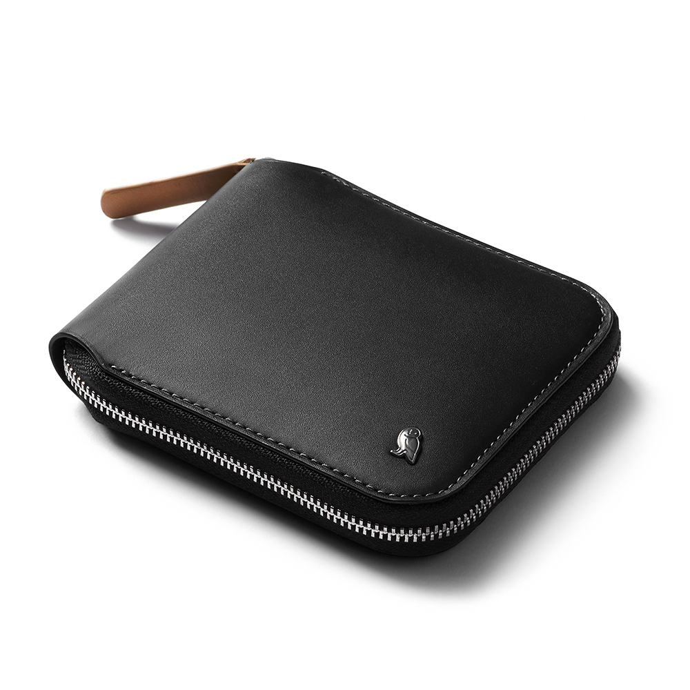 |快速出貨|Bellroy Zip 拉鍊皮夾 短夾 零錢包 卡片收納包 RFID防盜-黑, , large