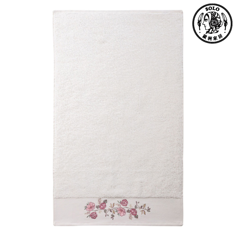 【SOLO歐洲家居】LCW Home 土耳其製 50x80cm 花卉刺繡毛巾 100%純棉 超吸水, , large