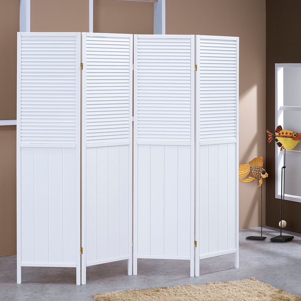 《C&B》雪之藏百葉四面屏風/隔屏/隔間/台灣生產, , large