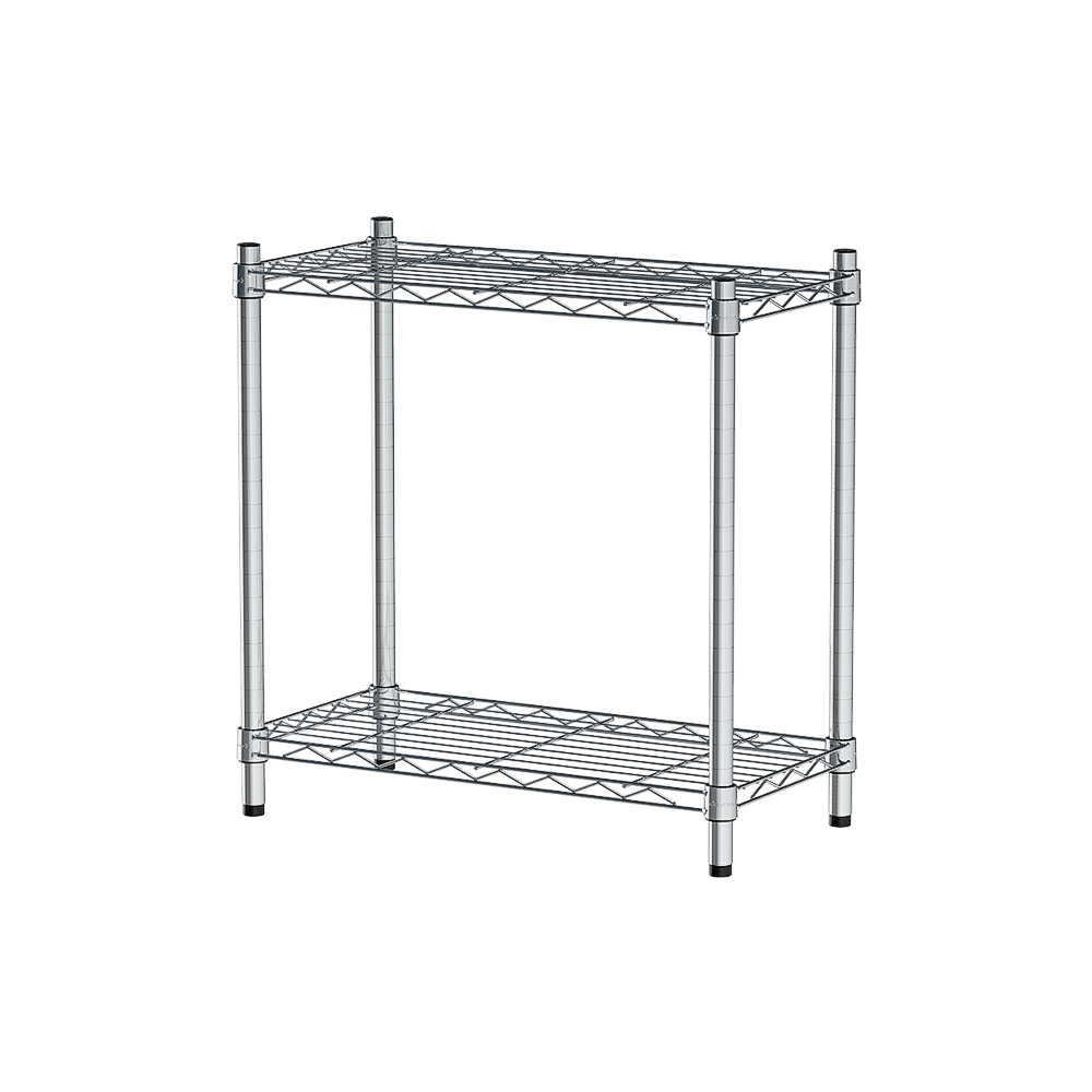 【Y HOUSE】60x30x60cm Lightweight Two-layer Iron Rack Iron Rack Shelf-Electroplating